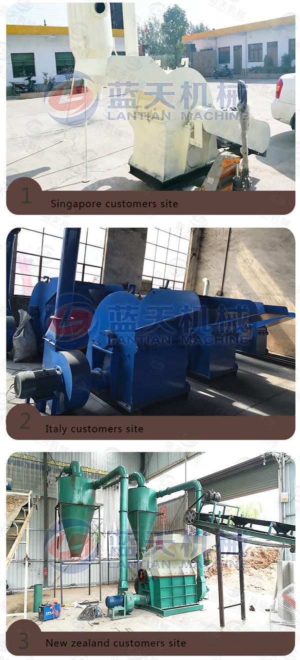 Customers site of charcoal crusher machine